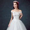 Z11678A Charming Beading O Neck Sleeveless Embroidery Wedding Dress