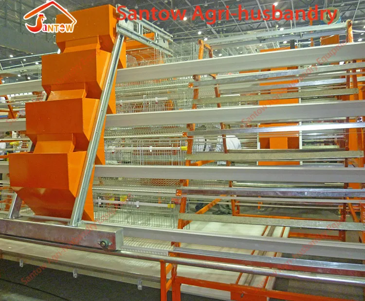 A type 4 tier chicken battery layer cages poultry feeder chain for poultry farm