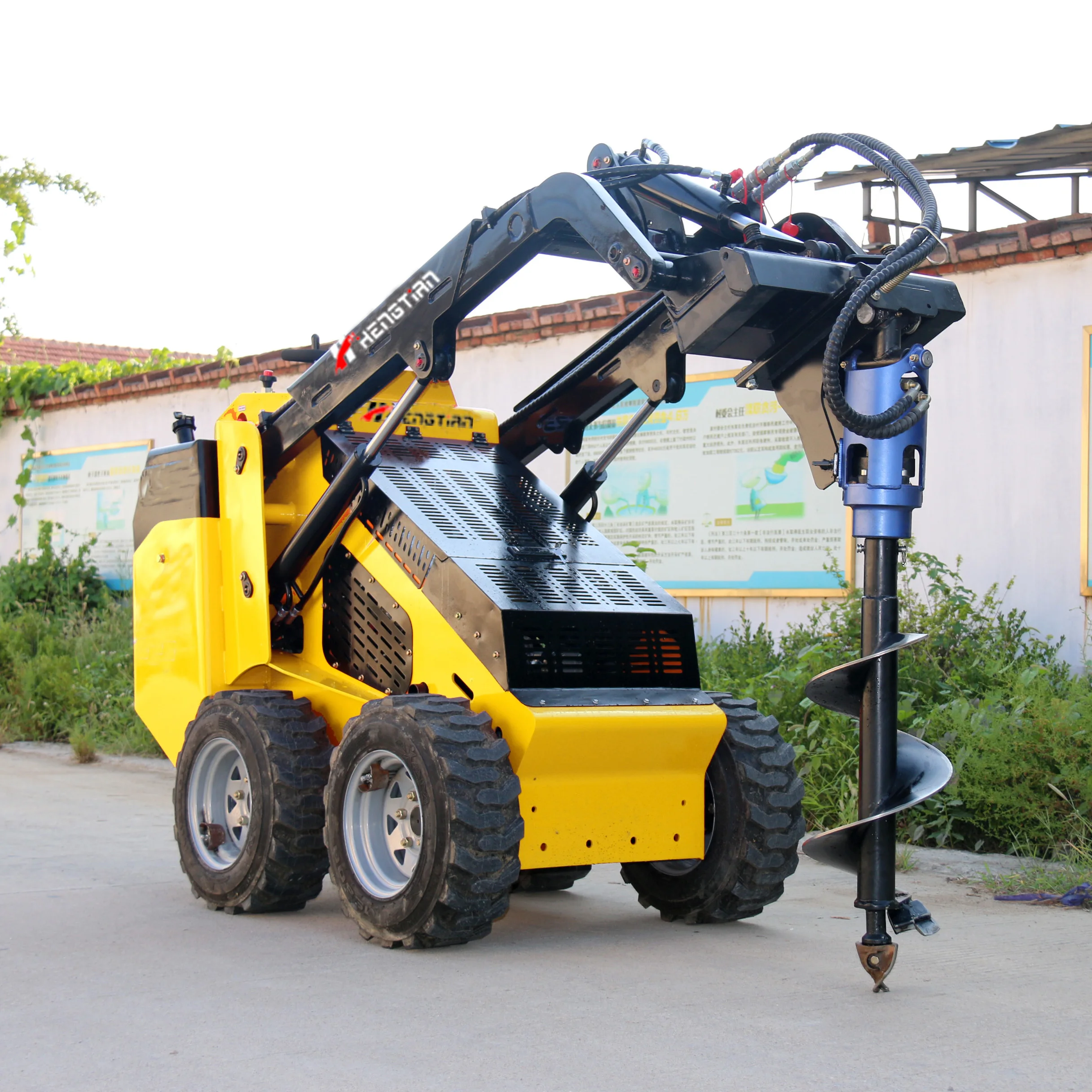 30hp Diesel Epa Engine Mini Attach Backhoe Bucket Skid Steer Loader