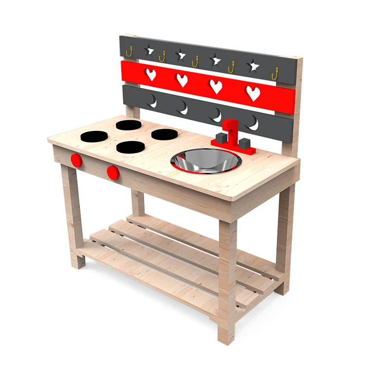 wooden kitchen for kids