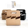 Custom Kraft Paper Beer Packaging Box Wine Bag Paper Packing Box 6 Pack Beer Holder