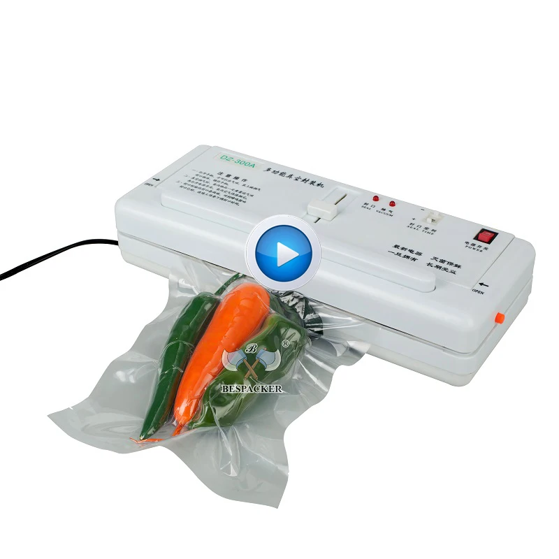 Dz300a Table Top Portable Handheld Mini Household Commercial Food Vacume Sealer Packing Machine