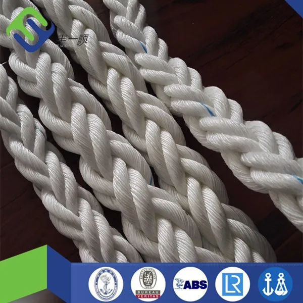 8 Strand 56mm Braided Polypropylene Floating Pp Marine Mooring Rope