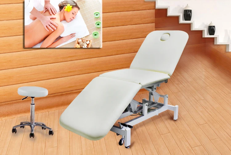 2015 White Massage Table Bedandthermal Jade Massage Bedandelectric Folding