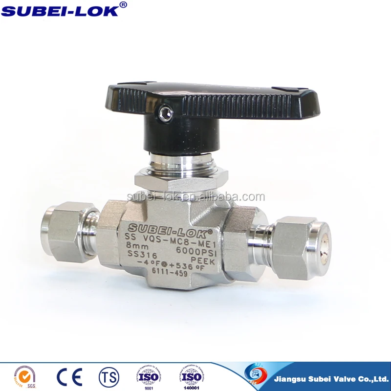 China Subeilok 3000psi Od 1/8" Galvanized Ball Valve With Black Handle Buy Galvanized Ball