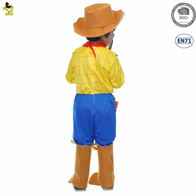 A Hot Sale High Quality Sexy Yellow Cowboy Party Instant Costumes Suits