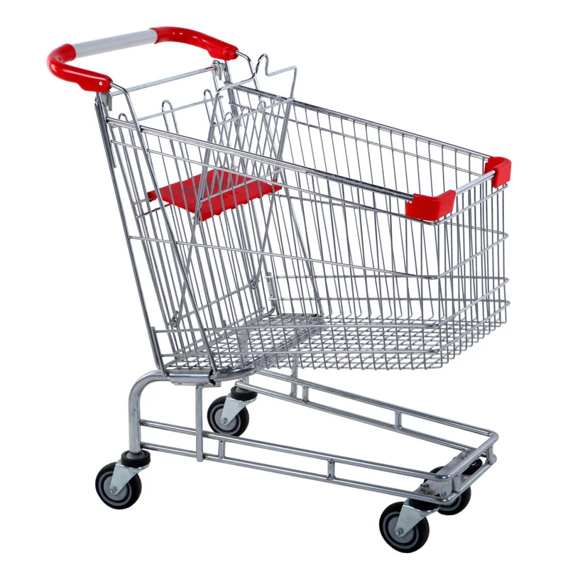 Luxury Grocery Shopping Trolley Large Capacity Shopping Cart With