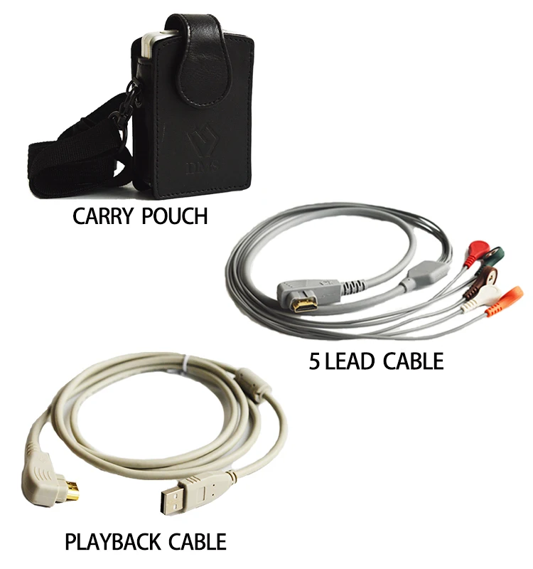 
One-Piece 3-Lead/5-Lead Holter Patient Monitor ECG/EKG Cable 