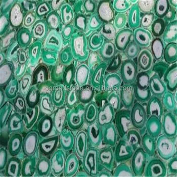 green agate slab