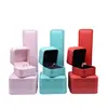 Jewelry Earring Bracelet Ring Necklace Paper Packaging Box Rectangle Folding Resistant Engagement Wedding Ring Box