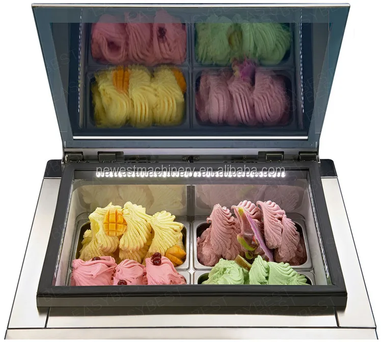 New Design Small Ice Cream Display Display Freezer