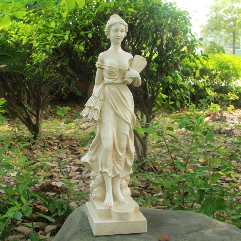 resin woman statue