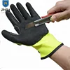 PRI CE Standard HPPE TPR Protector Chemical Acid Anti Oil High Impact Level 5 Cut Resistant Black Nitrile Gloves