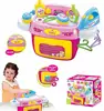 Girl washing toys set with sound plastic wholesale washing machine toy