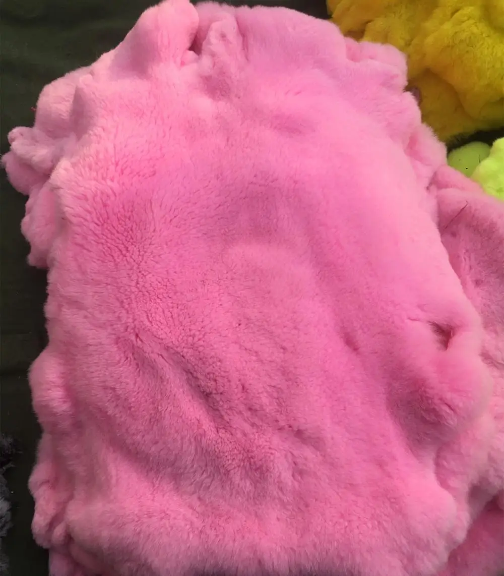 Factory Price Real Fur Skin / Rex Rabbit Dyed Colors / Rex Rabbit Fur
