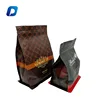High quality customized ziplock foil square bottom pouch for coffee