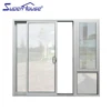 Low price vertical frameless automatic sensor glass sliding door
