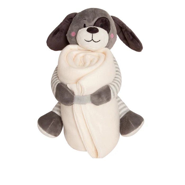 30/" x 40/" Brown Plush 2 Ply PV Baby Boys Blanket 3D Monkey