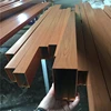 U shape aluminum tube ceiling aluminum extruded box section railing ceiling