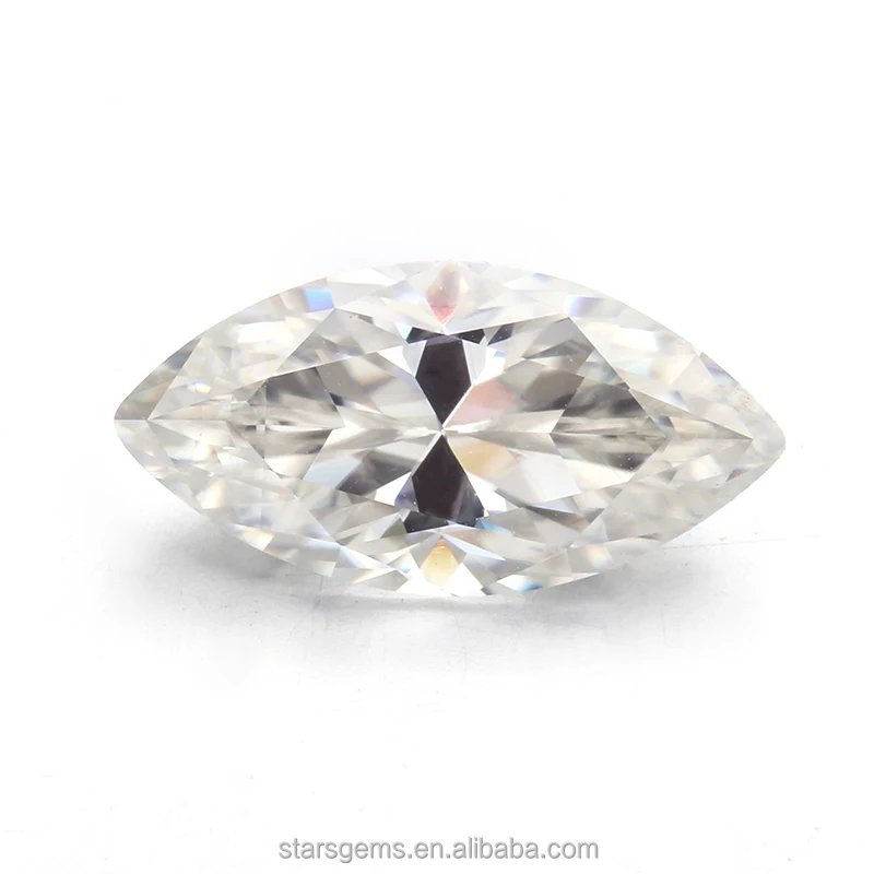 Loose Moissanite Alibaba Starsgem Marquise Cut White Moissanite