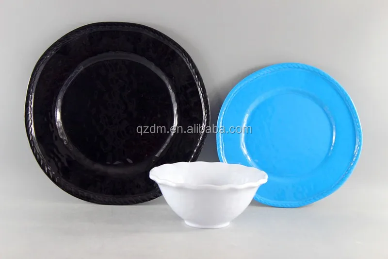 Solid Melamine Red Dinner Set Tableware Set Red Dinnerware Set