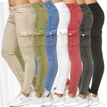 Pantalones Vaqueros Negros De Calidad Usados Para Mujer 2019 Buy