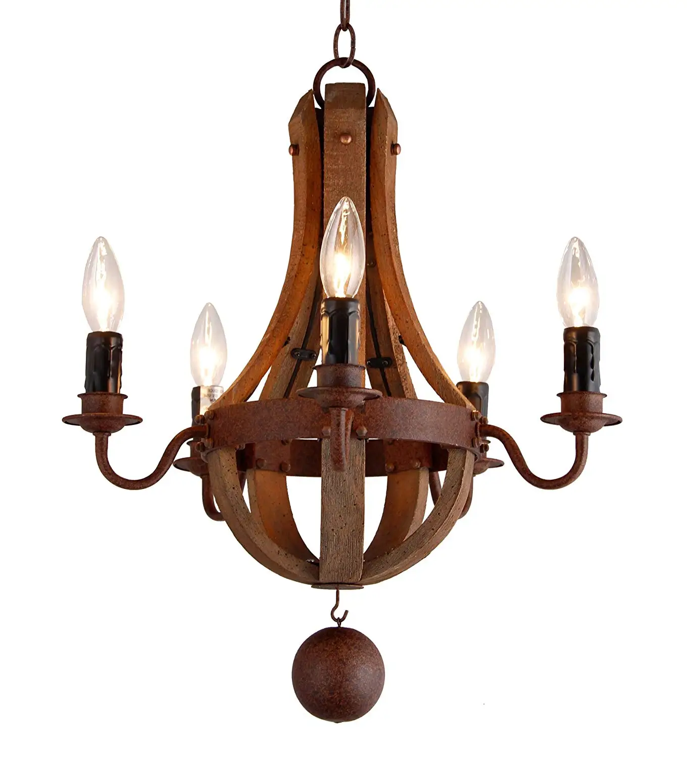 Wine Barrel Chandelier Find Deals On Get Quotations 16 7 Vintage Rustic Mini Chandelier Pendant Light French Country Wood Metal Wine Barrel 5