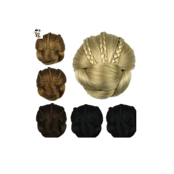 Natural Womens Synthetic Clip In Hair Chignon Bun Hairpieces Hpc