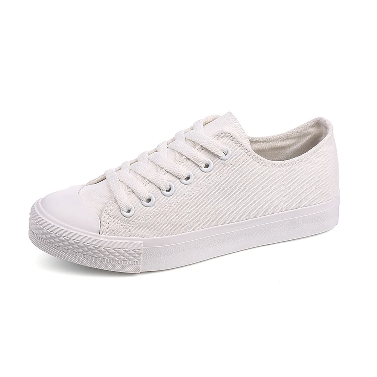 Blank Rubber Sole Casual Canvas Sneaker Shoe - Buy Casual Sneaker Woman ...