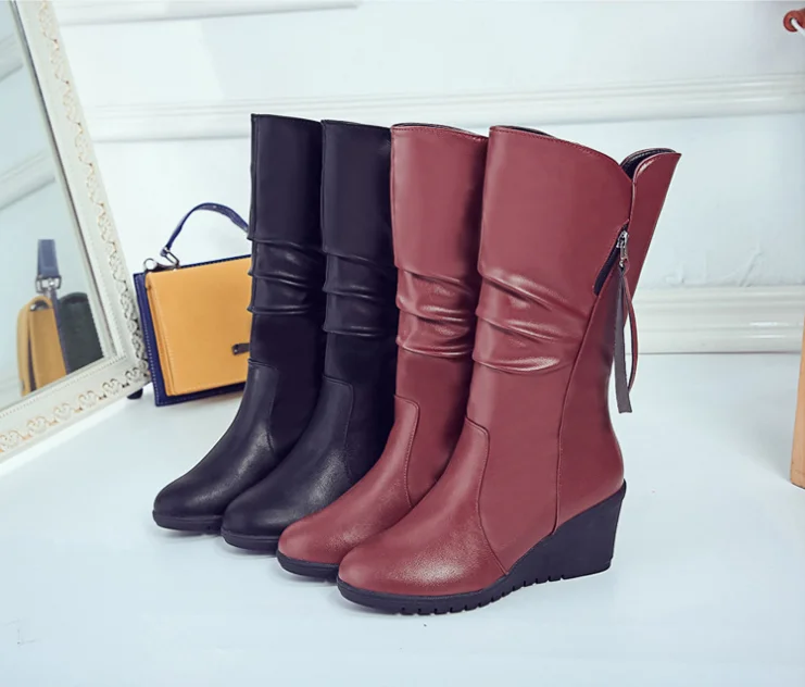 Las Mujeres Nueva Moda Primavera Otoño Plano Corto Botas Escondido Tacones  Zapatos De Mujer Tamaño 35-40 - Buy Corta De Las Mujeres De Tacón Plano De  Arranque Product on Alibaba.com