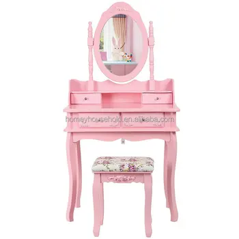 girls pink dressing table