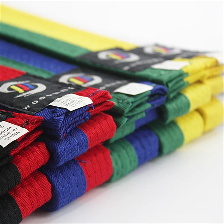 Colorful Martial Arts Taekwondo/karate/bjj Belts For