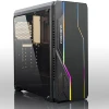 A58 ABS and Metal Mesh Front Panel and Acrylic Side Panel Gaming case For Desktop PC Casing