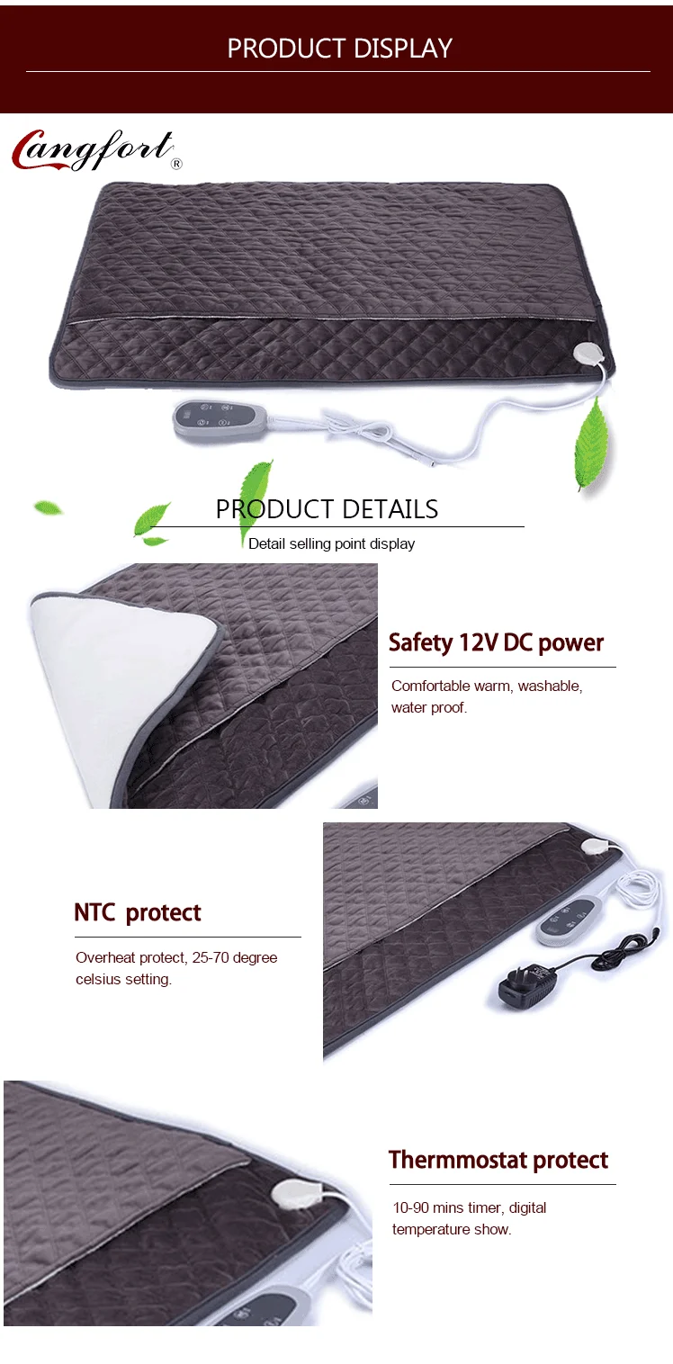 Electric Neck Warmer Far Infrared Heat Therapy Heated Pad Medical