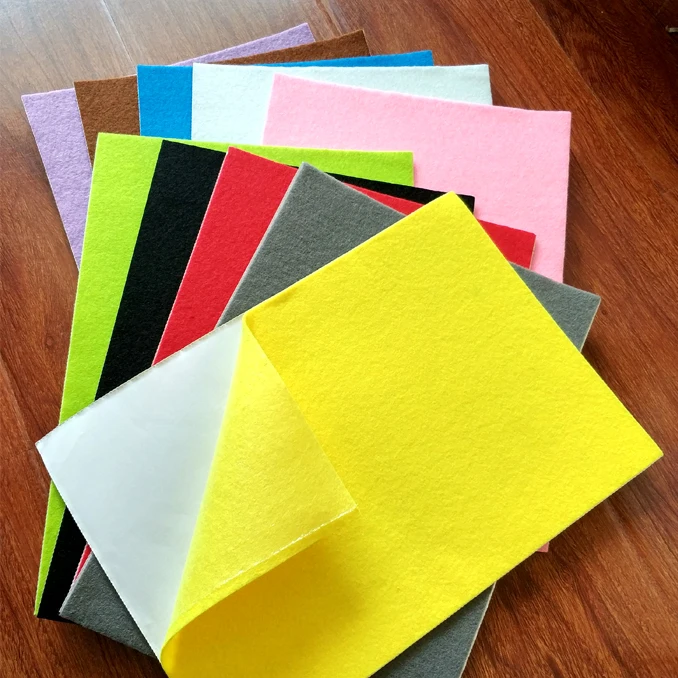 Polyester Self Adhesive Felt Fabric Paper Backed Buy Polyester Self