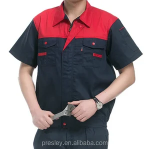 High Quality Men's Short Sleeve Summer Cotton 100% Twill Workwear Coverall Uniform High Quality Men's Short Sleeve Summer Cotton 100% Twill Workwear Coverall Uniform