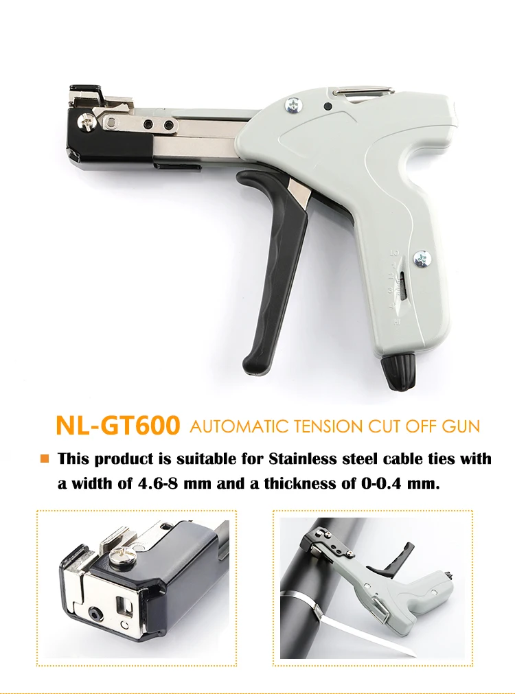 Automatic Cable Tie Gun For Nylon Zip Ties Tight Quickly Tool Buy