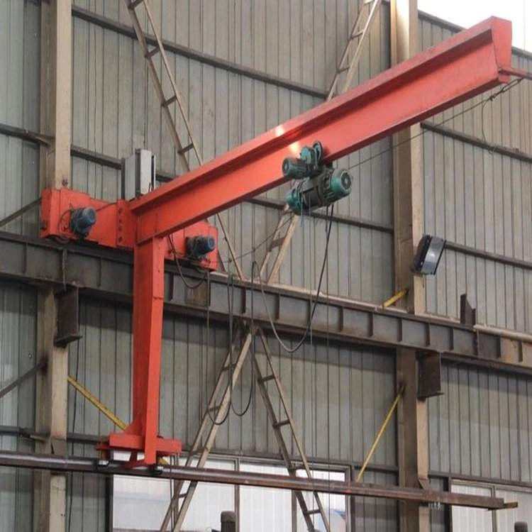 Workshop wall mounted travelling mobile swing cantilever jib crane
