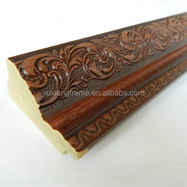 China Yiwu Manufacturer Gold Wooden Fancy Design Ps Foam Decorative
