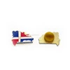 Souvenir country map shape with flag metal enamel pin customized badges