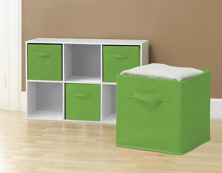 Cubo Multi Colores Caja De Almacenamiento De Tela Organizador - Buy