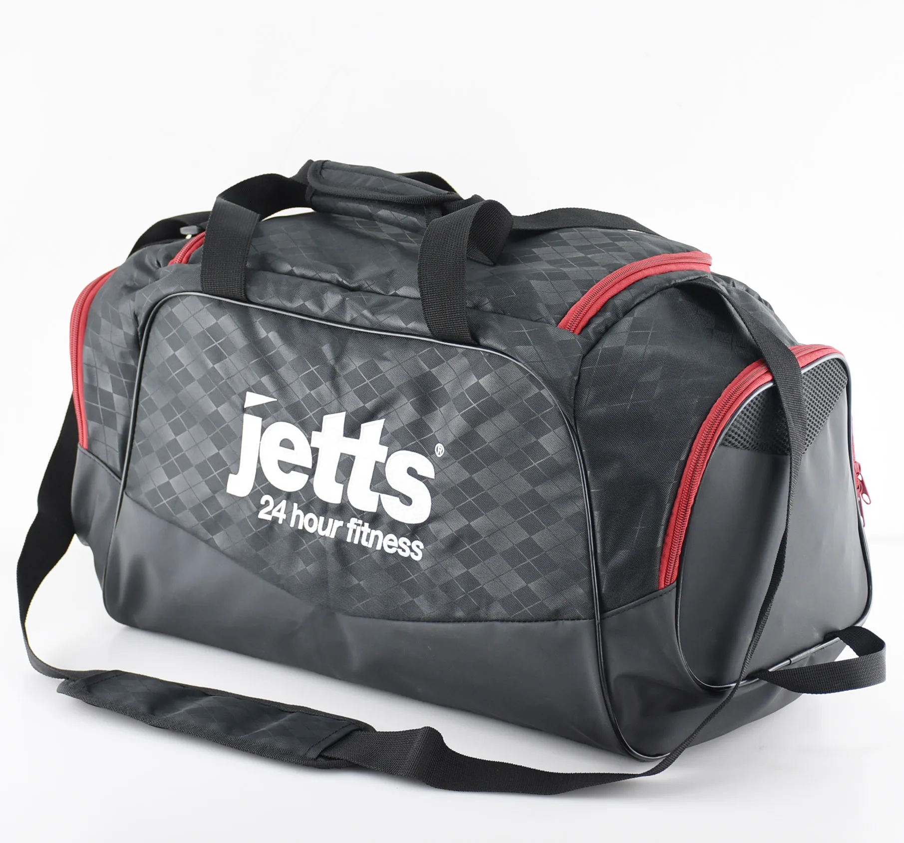 gym bag with mesh shoe compartment