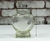 Fancy star heart shape lucky bottle glass wishing storage bottle with wooden cork