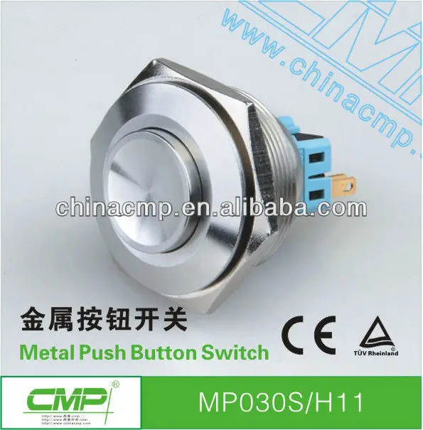 cmp30ミリメートルの金属ステンレス鋼のプッシュボタンスイッチ中国プッシュボタンスイッチ-押しボタンスイッチ問屋・仕入れ・卸・卸売り