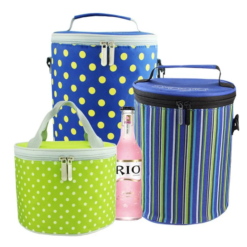 时尚圆形葡萄酒冷却器袋食品和饮料