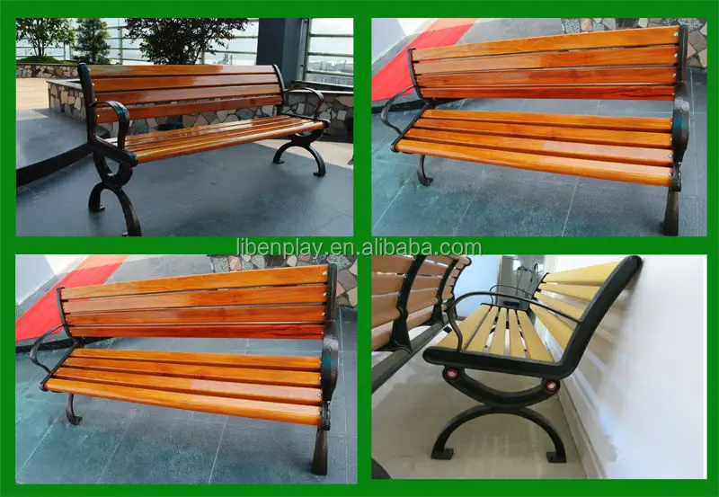 Outdoor Furniture of Patio Bench with Cast Iron Legs LE.XX.070