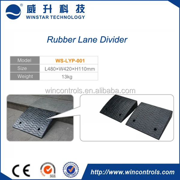 Rubber Traffic Road Lane Divider / Plastic Lane For Road Safety Buy
