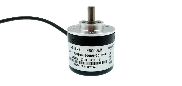 Encoder 600p/r Incremental Rotary Encoder AB phase encoder 6mm Shaft 1.5M DE 