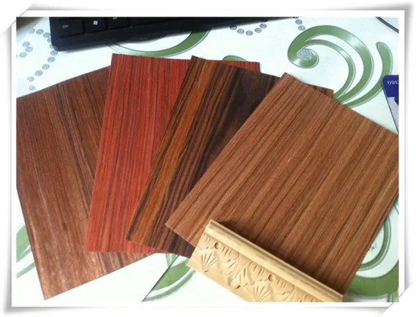 rosewood wood grain recomposed veneer for furniture door plywood flat cut