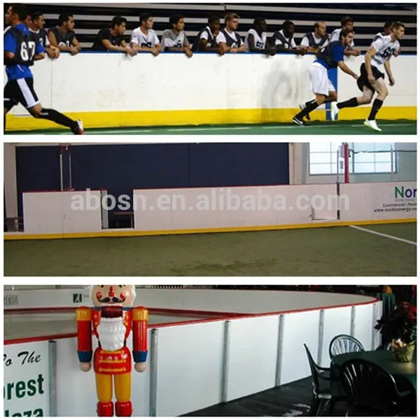 Wear Resistant Hdpe Dasher Board / Commercial Hockey Rink Barrier